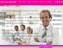 Tablet Screenshot of coldcallingdoc.com